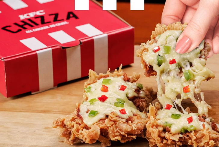 kfcbd_official | Instagram | The crispy chicken, tangy sauce, and melted cheese combo of the Chizza.
